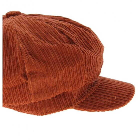 Rust velvet newsboy cap - Traclet