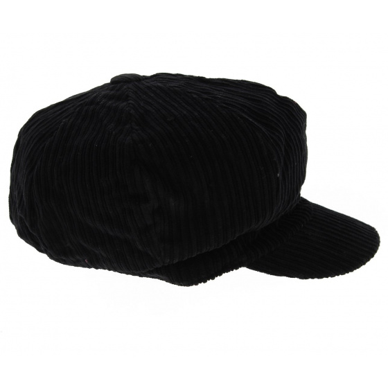 Black Velvet Newsboy Cap - Traclet