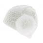 Le Drapo Beanie - White Pompom