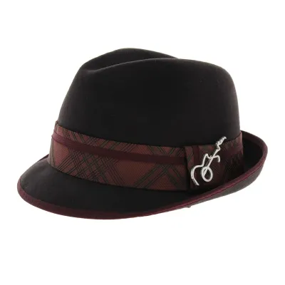 Chapeau Trilby Santana - Regal Marron - Boutique Traclet Reference : 6233 | Chapellerie Traclet