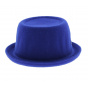 PorkPie Wool Mowbray Blue Hat - Kangol