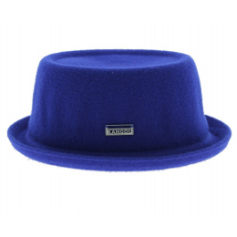 PorkPie Wool Mowbray Blue Hat - Kangol
