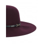 Joan Cranberry Wide-Brimmed Hat - Betmar