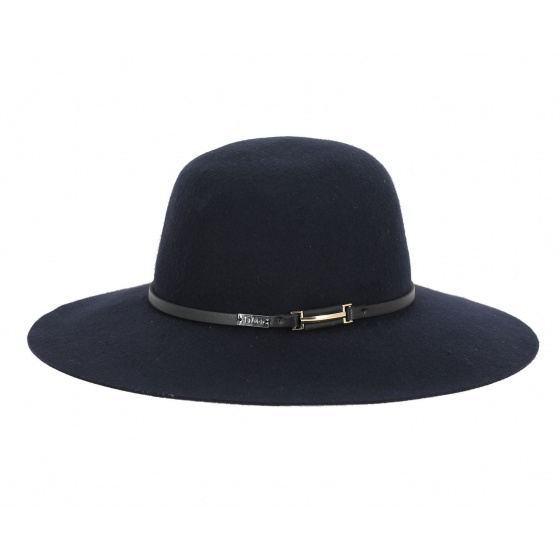 Joan Wide-Brimmed Hat Midnight Blue - Betmar