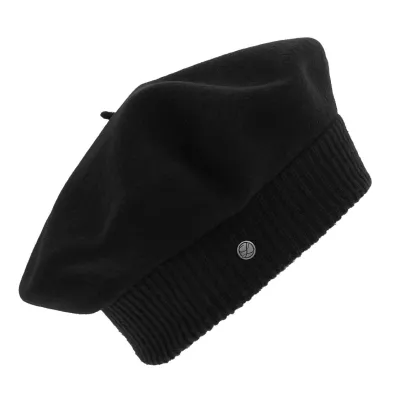 Laulhère Parisian beret - Black - Traclet Shop Reference: 6293 | Traclet Hat Shop