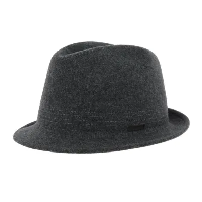 Chapeau trilby feutre - Anthracite - Boutique Traclet Reference : 6297 | Chapellerie Traclet