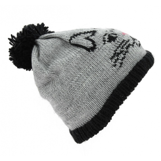 The Whiskers Gray Beanie - Coal