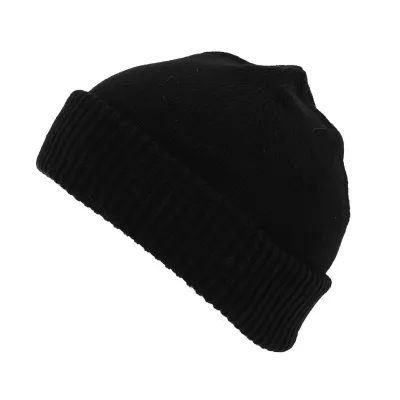 Cousteau wool beanie made in France - Black - Traclet Shop Reference: 6325 | Traclet Hat Shop
