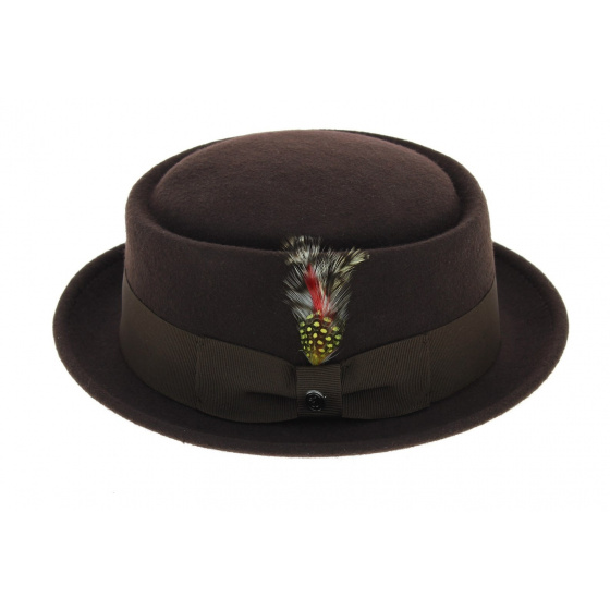 Brown Walworth Pork Pie Hat - Jaxon Brown Walworth Pork Pie Hat - Jaxon