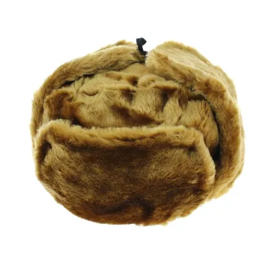 Ushanka - Chapka URSS marron doré - Boutique Traclet Reference : 6341 | Chapellerie Traclet