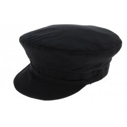 Black Cotton Engineer Cap - TRACLET