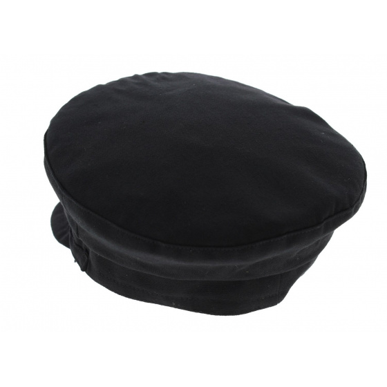 Black Cotton Engineer Cap - TRACLET Black Cotton Engineer Cap - TRACLET