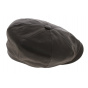 Brown kid leather Hatteras cap - Stetson