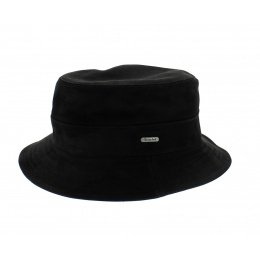 Leather bucket hat