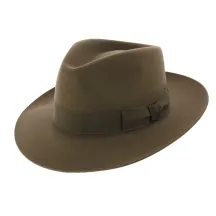 Chapeau Fédora Feutre Poil De Lapin Taupe - Traclet Reference : 6388 | Chapellerie Traclet