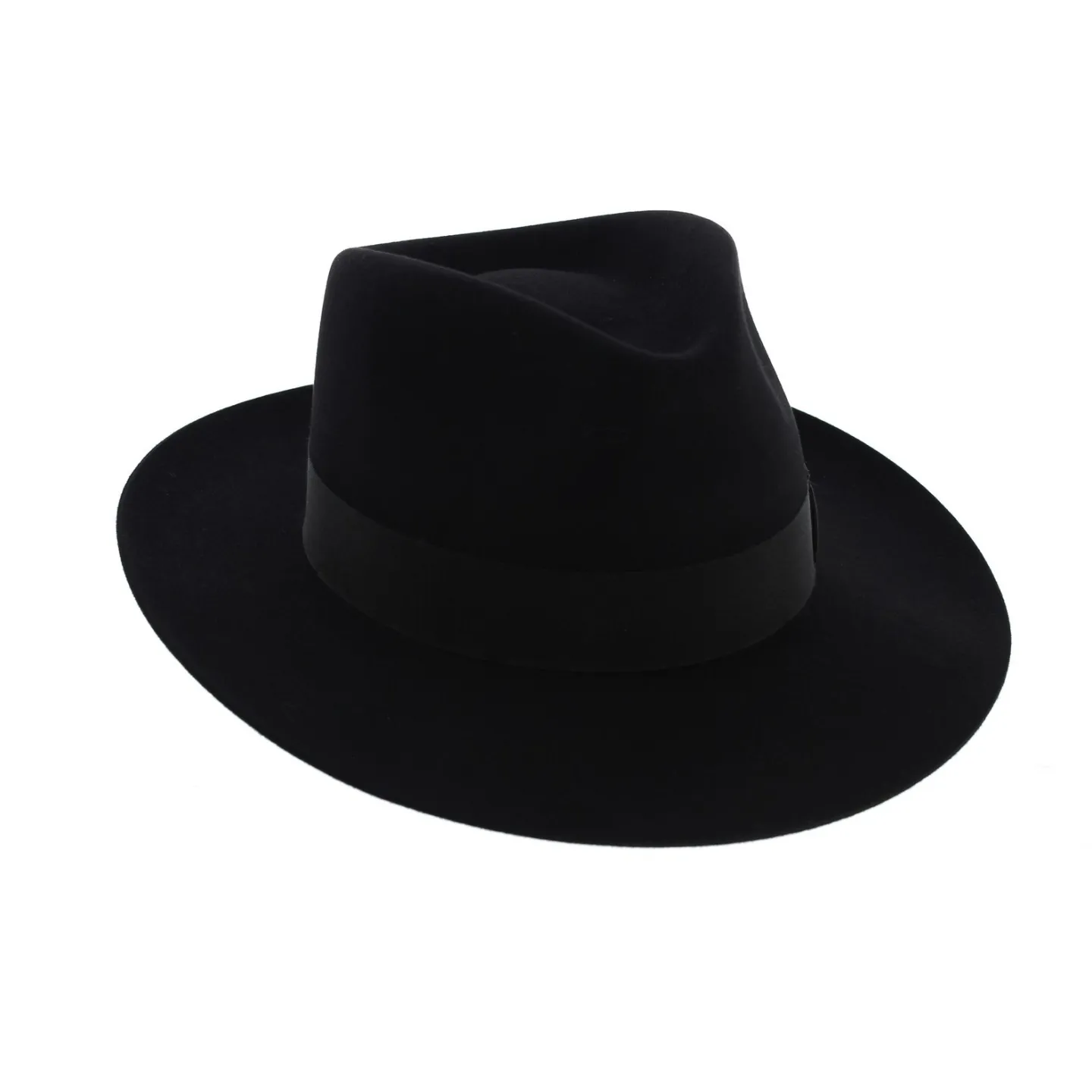 Chapeau Fédora Feutre poil de lapin Noir - Traclet Reference : 6390 | Chapellerie Traclet