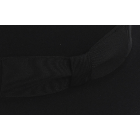 Chapeau Fédora Feutre Poil De Lapin Noir - Traclet Chapeau Fédora Feutre Poil De Lapin Noir - Traclet
