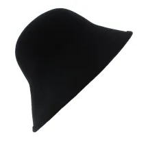 Chapeau Cloche Multi-Formes Feutre laine Noir - Scala Reference : 6391 | Chapellerie Traclet