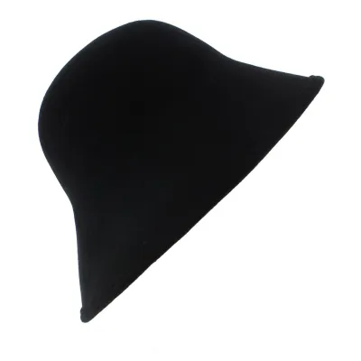 Chapeau Cloche Multi-Formes Feutre laine Noir - Scala Reference : 6391 | Chapellerie Traclet