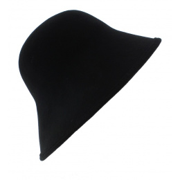 Multi-Forms Cloche Hat Wool Felt Black - Scala
