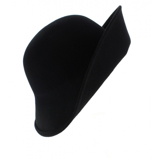 Multi-Shape Wool Felt Cloche Hat Black - Scala