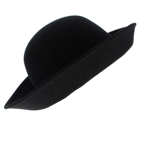 Chapeau Cloche Multi-Formes Feutre laine Noir - Scala Chapeau Cloche Multi-Formes Feutre laine Noir - Scala