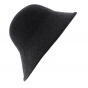 Multi-Shape Cloche Hat Wool Felt Anthracite - Scala