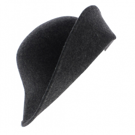 Chapeau Cloche Multi-Formes Feutre laine Anthracite - Scala