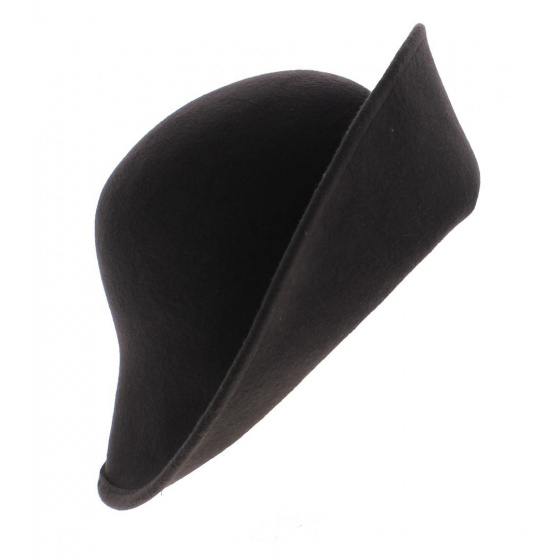 Multi-Shape Cloche Hat Wool Felt Brown - Scala