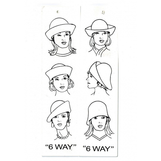 Multi-Shape Cloche Hat Wool Felt Brown - Scala