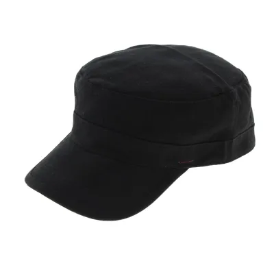 Black Cotton Cuban Army Cap - Traclet Reference: 1450 | Chapellerie Traclet