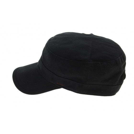 Casquette Army Tank Cubaine Noire Coton - Traclet