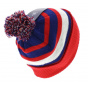 Official FFF hat with pompom & Tricolor stripes 