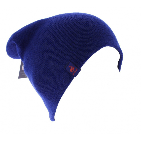 Bonnet long officiel de la FFF acrylique Bleu