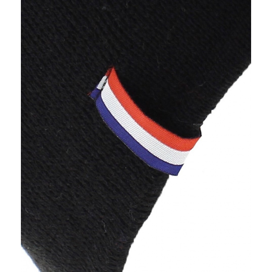 Official FFF short beanie in black with gray acrylic rooster