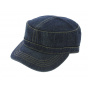 Army Cap Dirty Denim Faded Jean - Atlantis