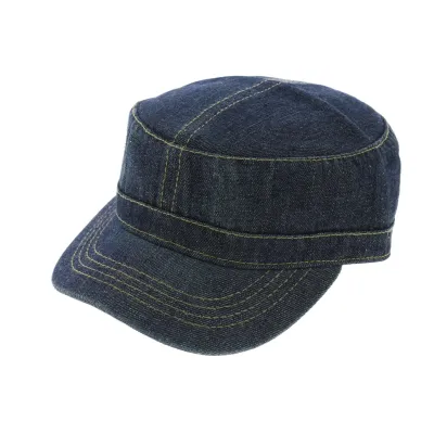 Army Cap Dirty Denim Faded Jean - Atlantis Reference: 876 | Chapellerie Traclet