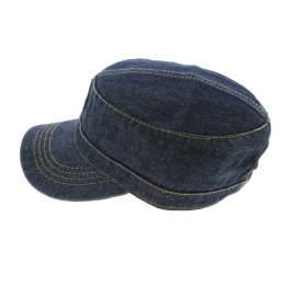 Army Cap Dirty Denim Faded Jean - Atlantis