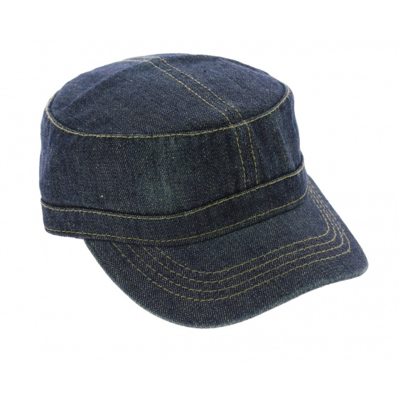 Army Cap Dirty Denim Faded Jean - Atlantis Army Cap Dirty Denim Faded Jean - Atlantis
