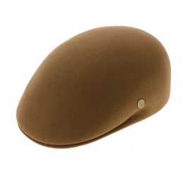 Brown Fur Felt Domed Cap - Guerra