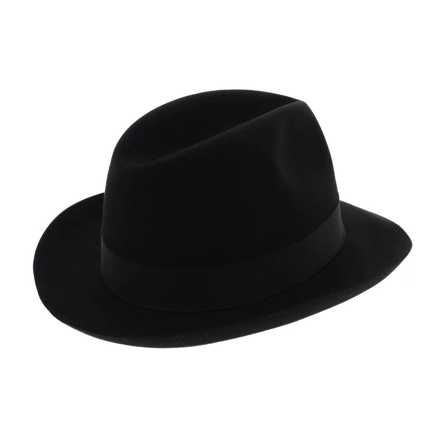 Chapeau Feutre Poil de Castor Noir Beaver - Borsalino Reference : 6425 | Chapellerie Traclet