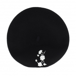 Embroidered beret - Fancy poodle