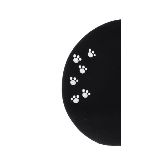 Béret broderie - Pattes de chat