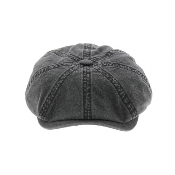 Casquette Hatteras Coton Biologique Noire Stetson