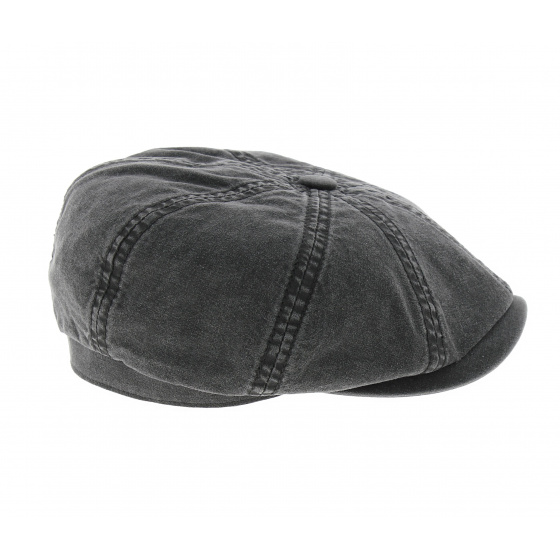 Casquette Hatteras Coton Biologique Noire Stetson