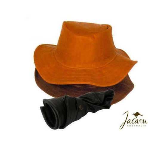 Traveller style leather hat