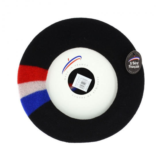 Béret Patriote Noir - Le Béret Français Béret Patriote Noir - Le Béret Français
