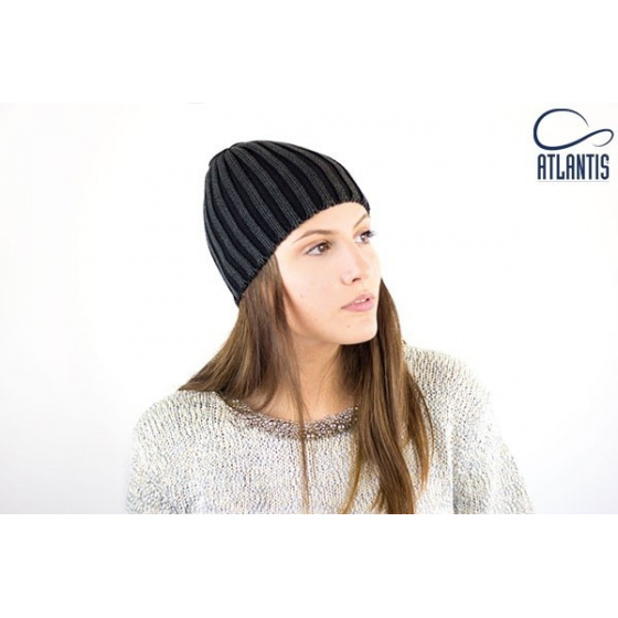 Acid black beanie
