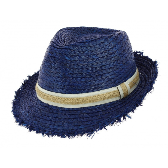 Raffia Parsley Trilby Hat Royal Blue - Barts 