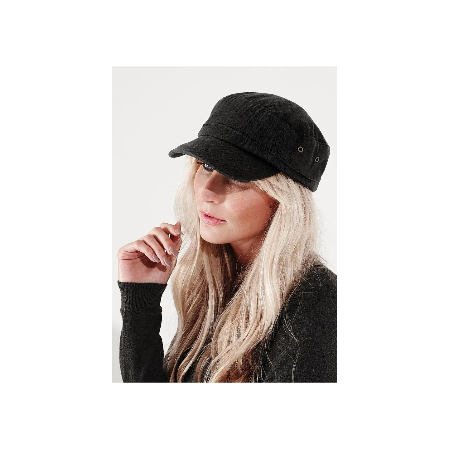 Casquette urban Beechfield - Coton noir Reference : 2140 | Chapellerie Traclet